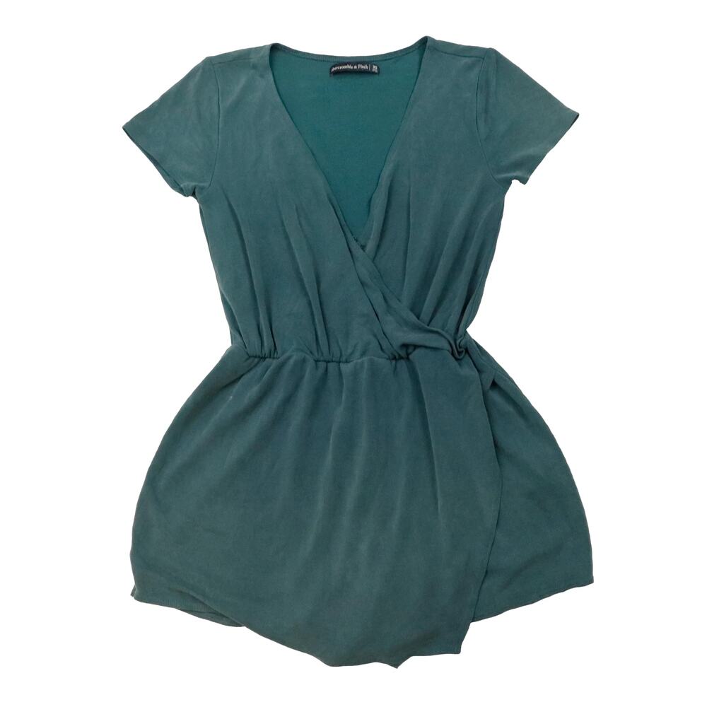 Vintage Abercrombie Baby Doll top Green/Blue Shorts/Jumpsuit Stretchy Size XS